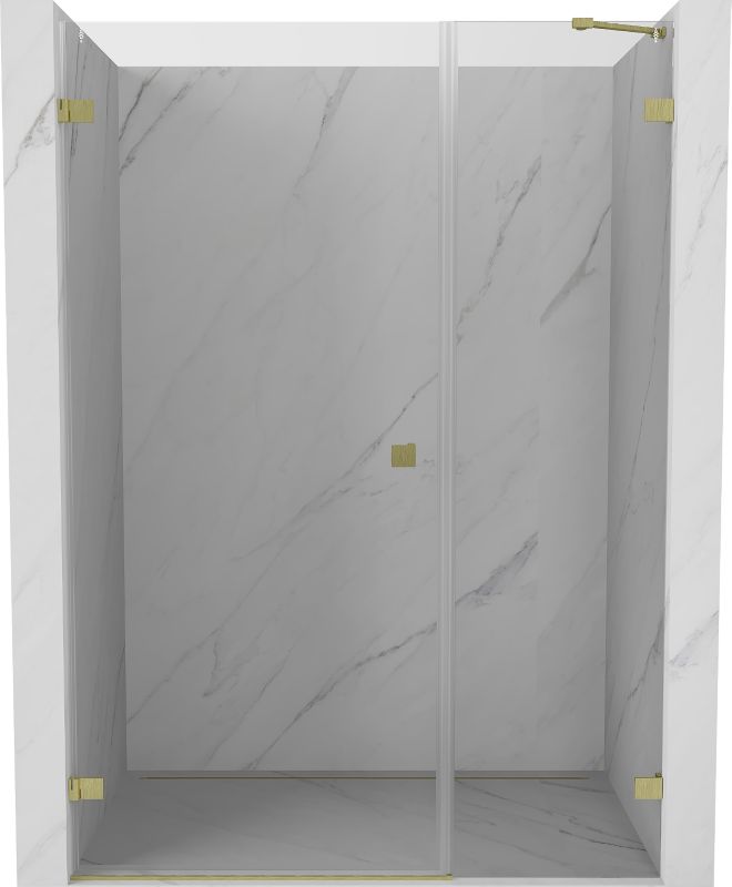 Drzwi prysznicowe Mexen Lunar-B złote 150x200 cm 1 szt.