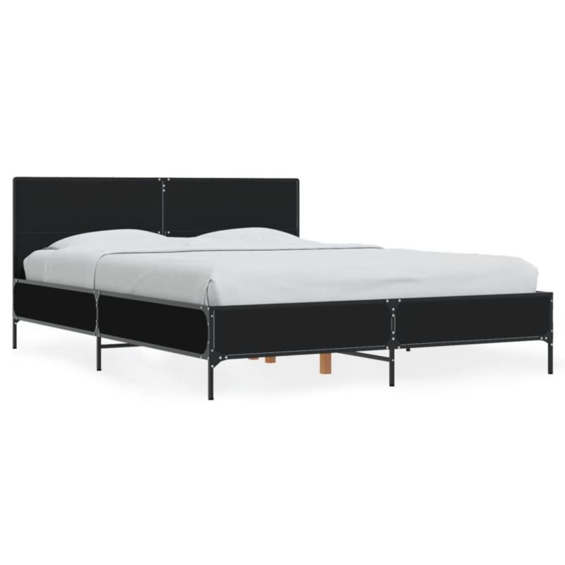 Łóżko metalowe WaszeMeble 140x190 cm czarna WM-3280032 1 szt.