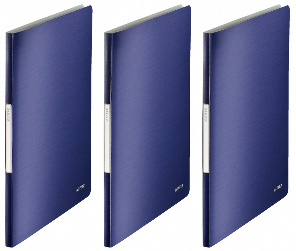 3x Album ofertowy Leitz Style, A4, 20 koszulek, niebieski