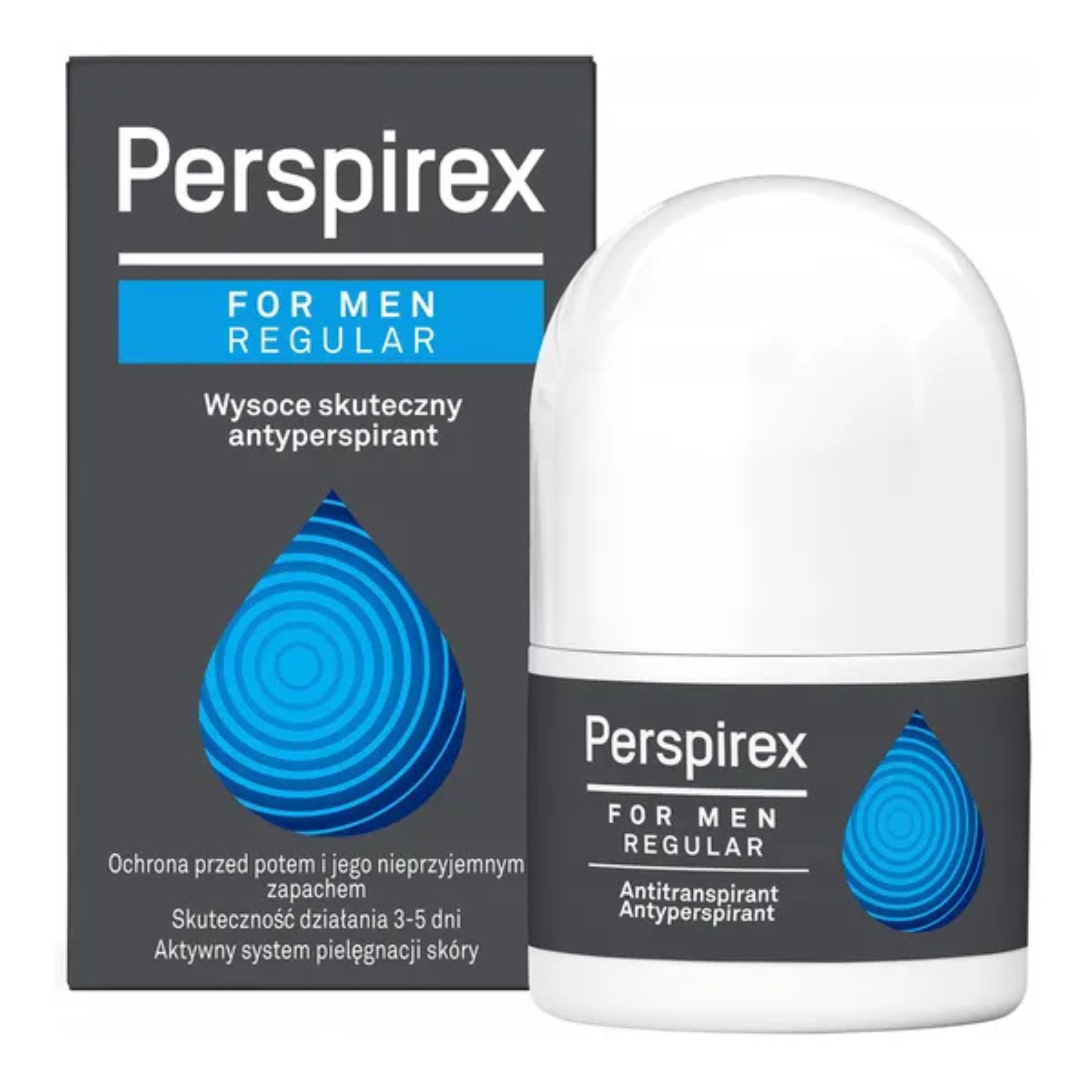 Perspirex men regular, rollon, 20 ml