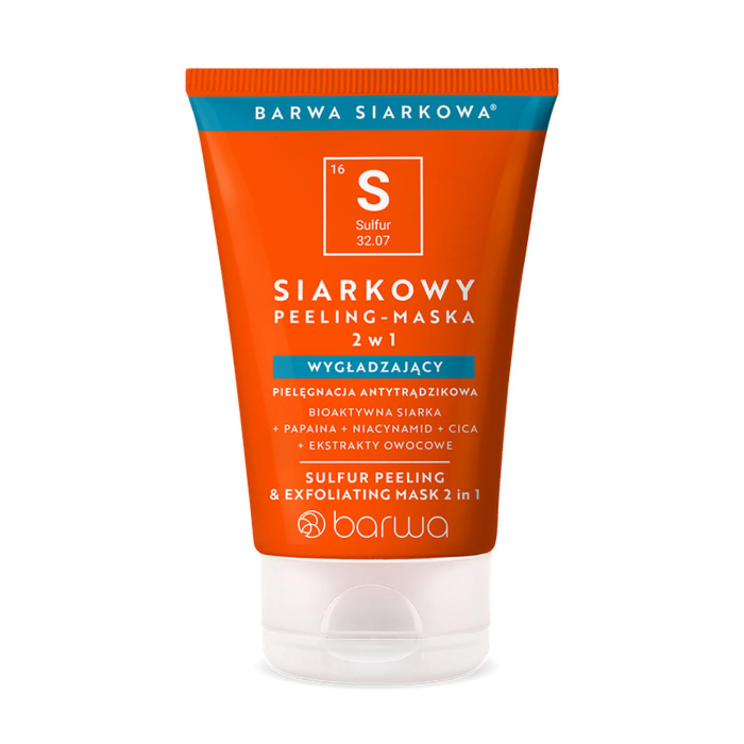 Barwa siarkowa - peeling - maska 2w1, 120 ml (data ważności: 30.09.2025)