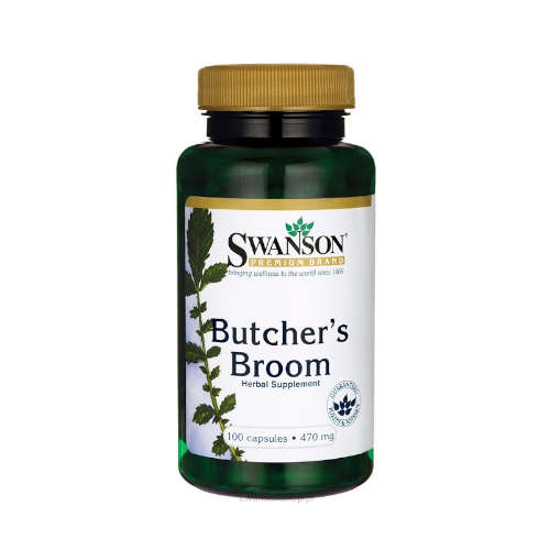Swanson butchers broom - ruszczyk kolczasty 470 mg, kapsułki, 100 sztuk