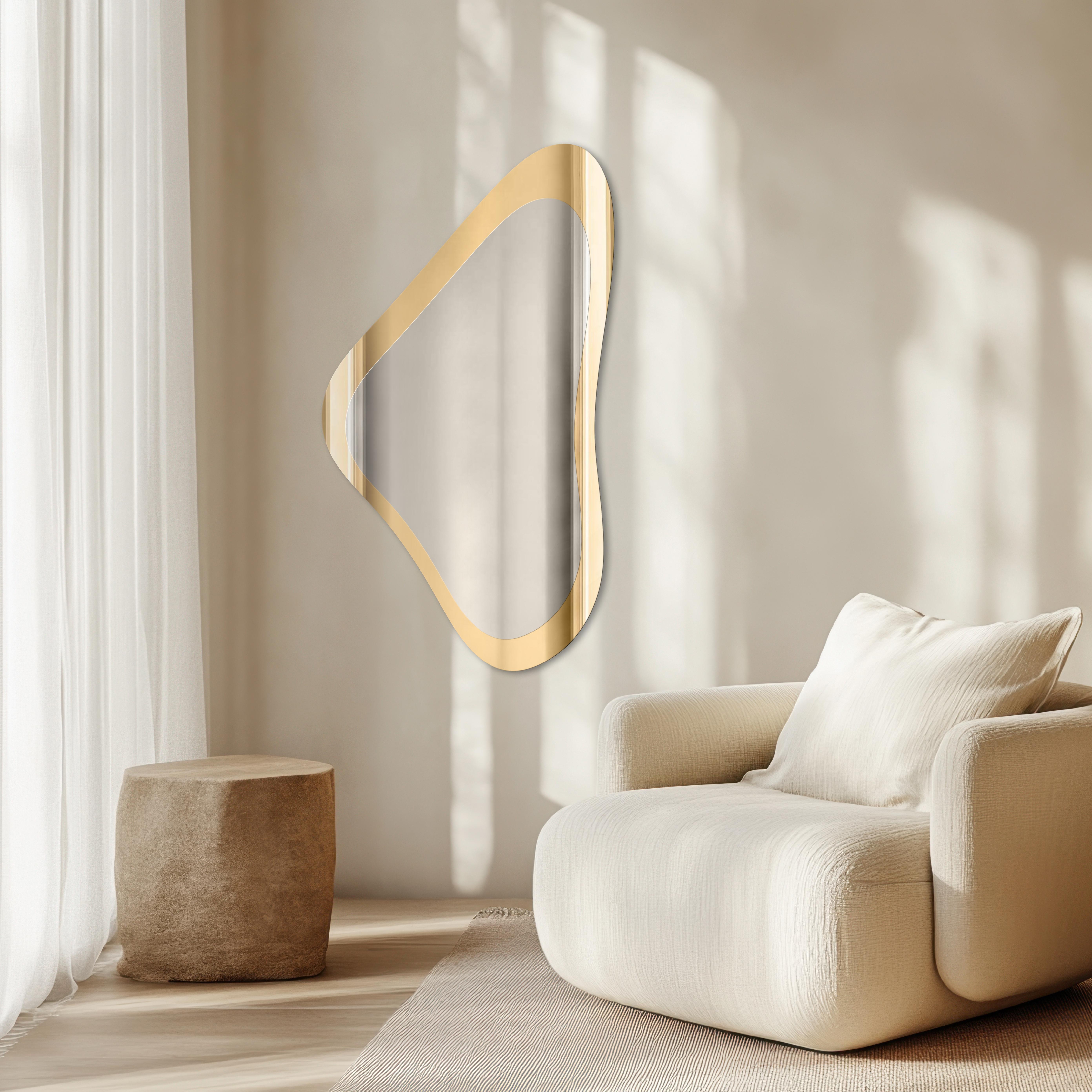 Guarda Atlas Gold lustro 65x160 cm złoty/srebrny TOS-ATL-GOLD-65x160