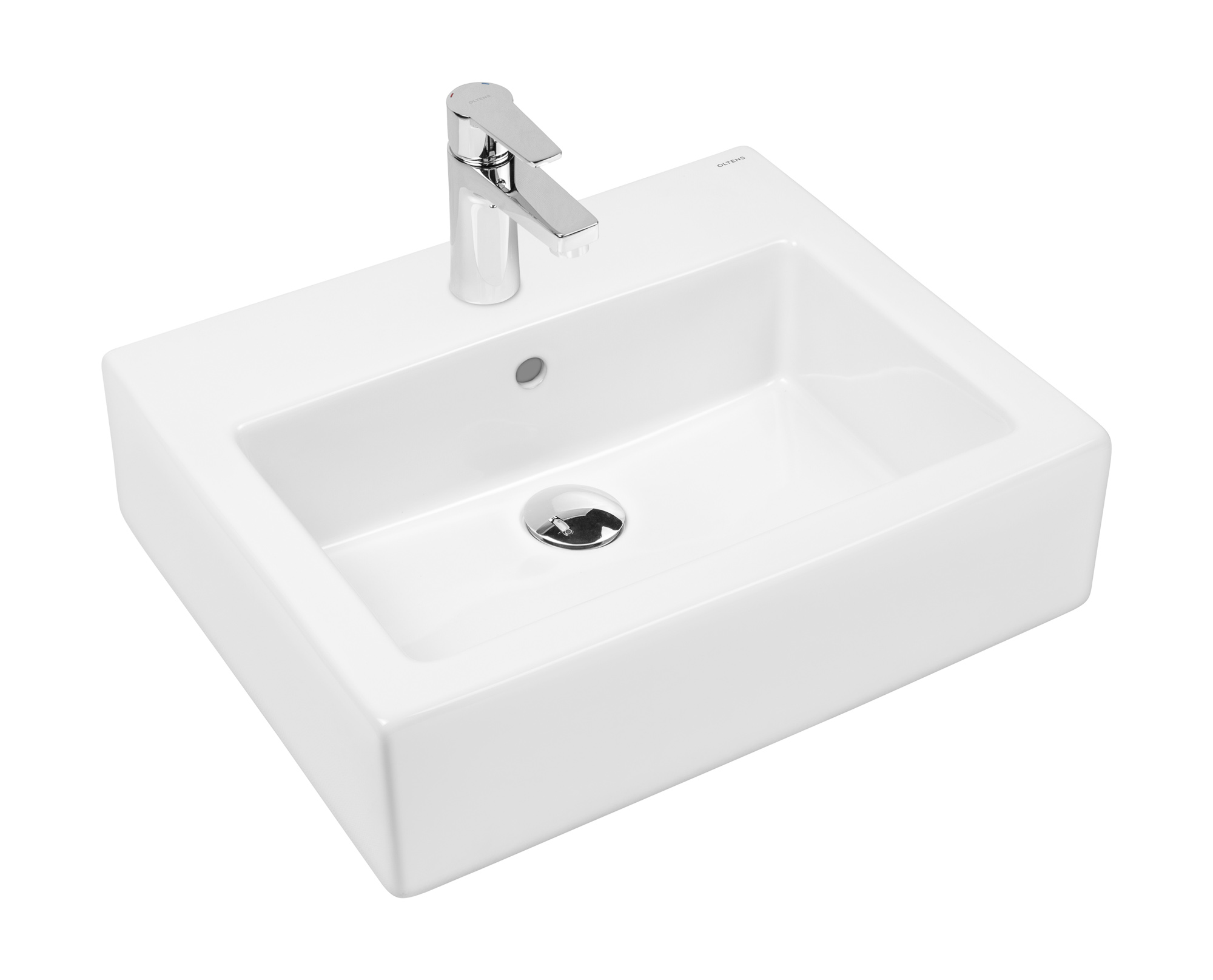 Oltens Susa umywalka wisząca 50x41 cm z powłoką SmartClean biała 41903000 - Wysyłka w 24h