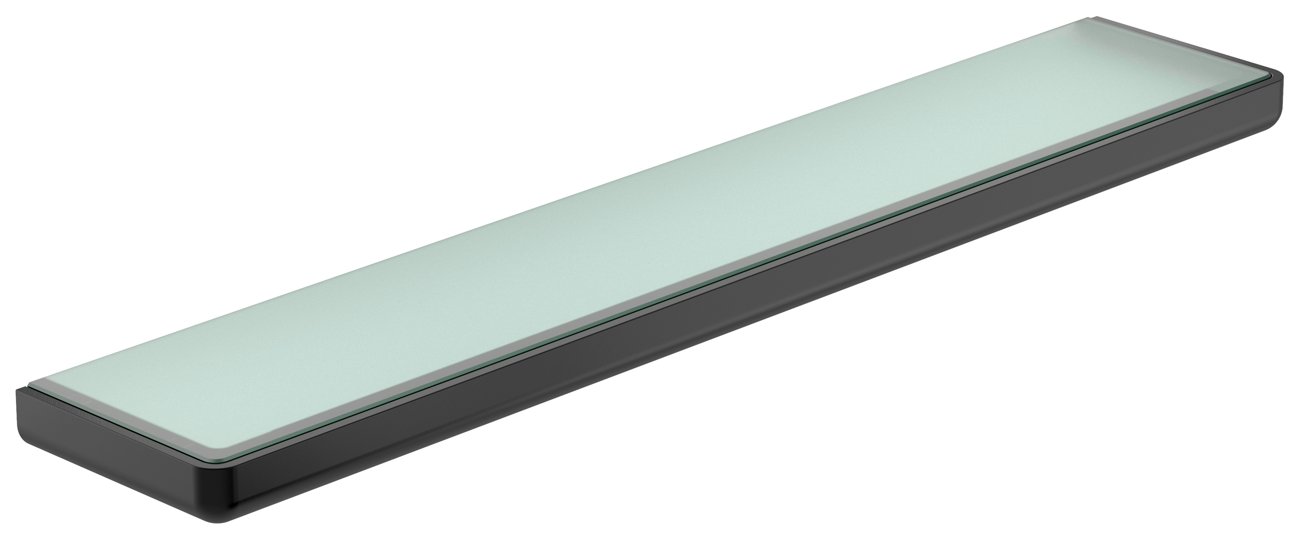 Roca Tempo półka 60 cm wisząca czarny szczotkowany A817027NM0