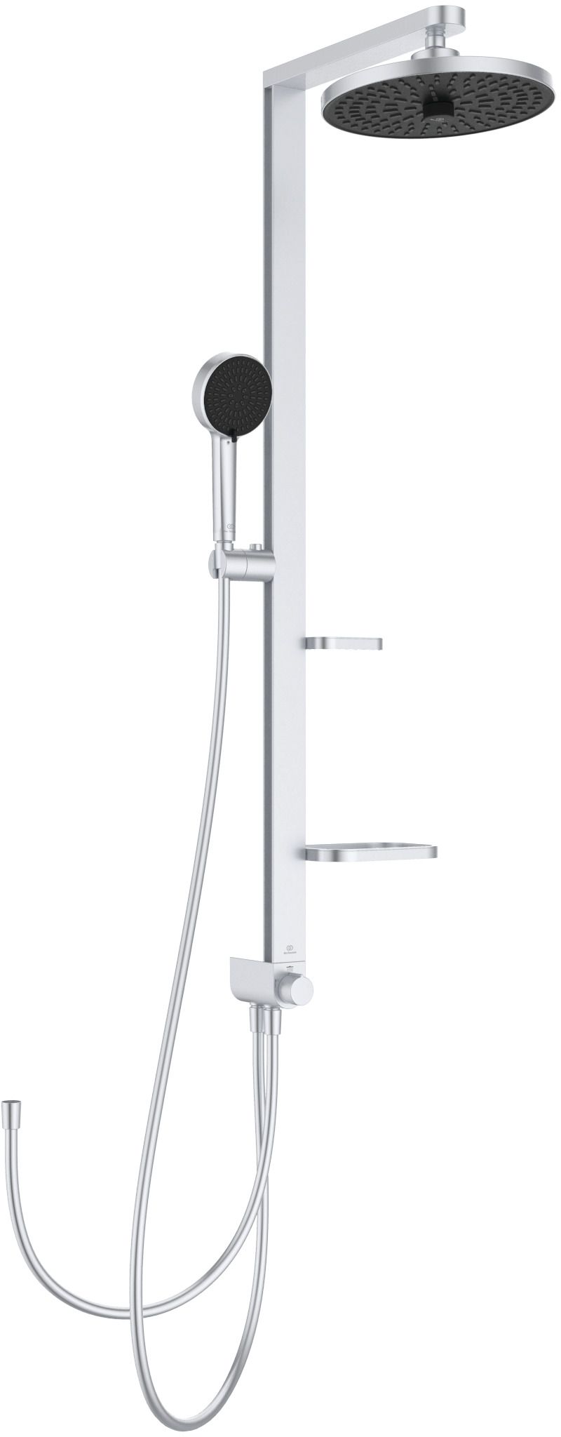 Ideal Standard Alu+ zestaw prysznicowy ścienny z deszczownicą chrom BD585SI