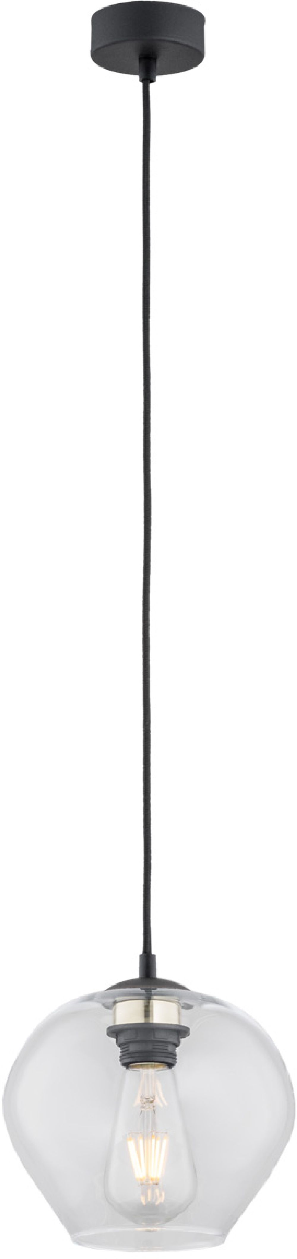 Argon Kalimera lampa wisząca 1x15W przezroczysty/czarny 4041