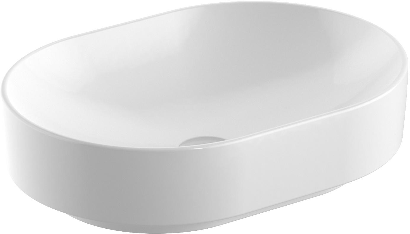 Geberit Variform umywalka 55x40 cm nablatowa owalna KeraTect biała 500.774.00.2
