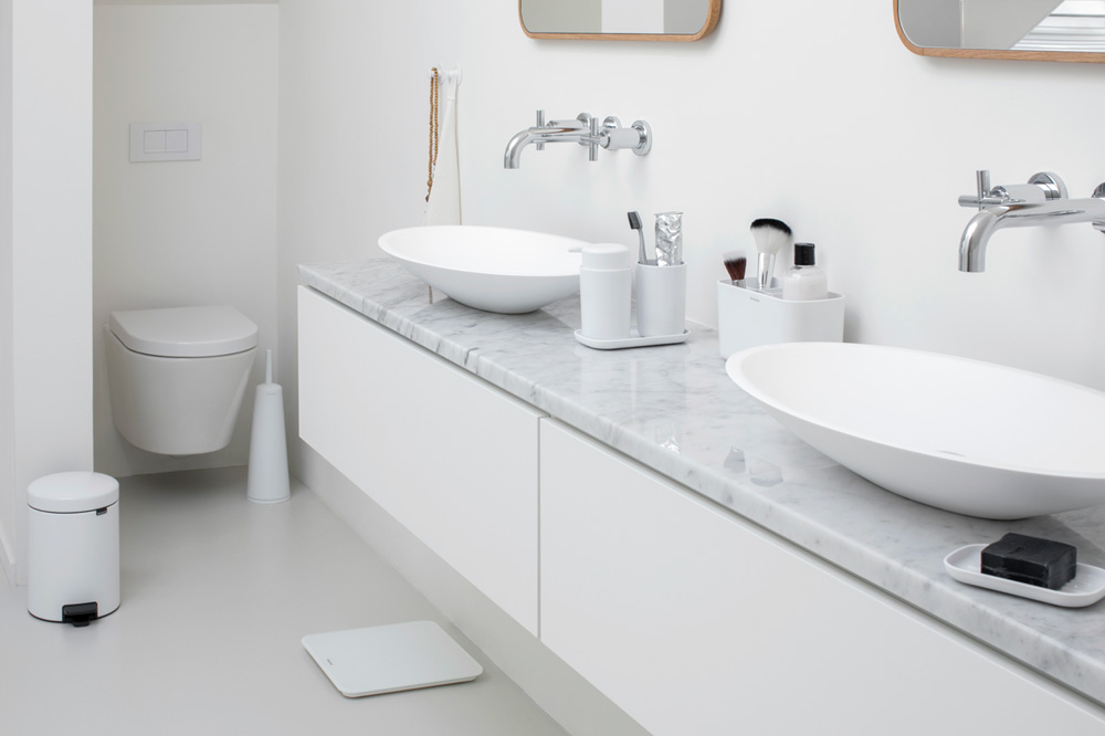 Brabantia ReNew zestaw akcesoriów łazienkowych 3w1 biały 280382 - Wysyłka w 24h