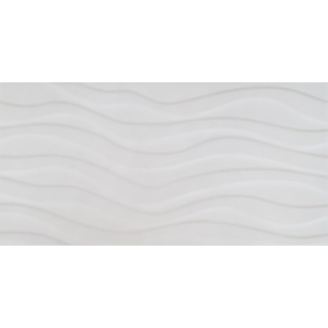 Płytka ścienna PERO LONGO white waves structure glossy 29,7x60 gat. I