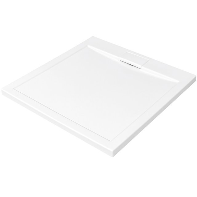 BESCO Brodzik kwadratowy AXIM ULTRASLIM 90x90x4,5 biały #BAX-90-KW