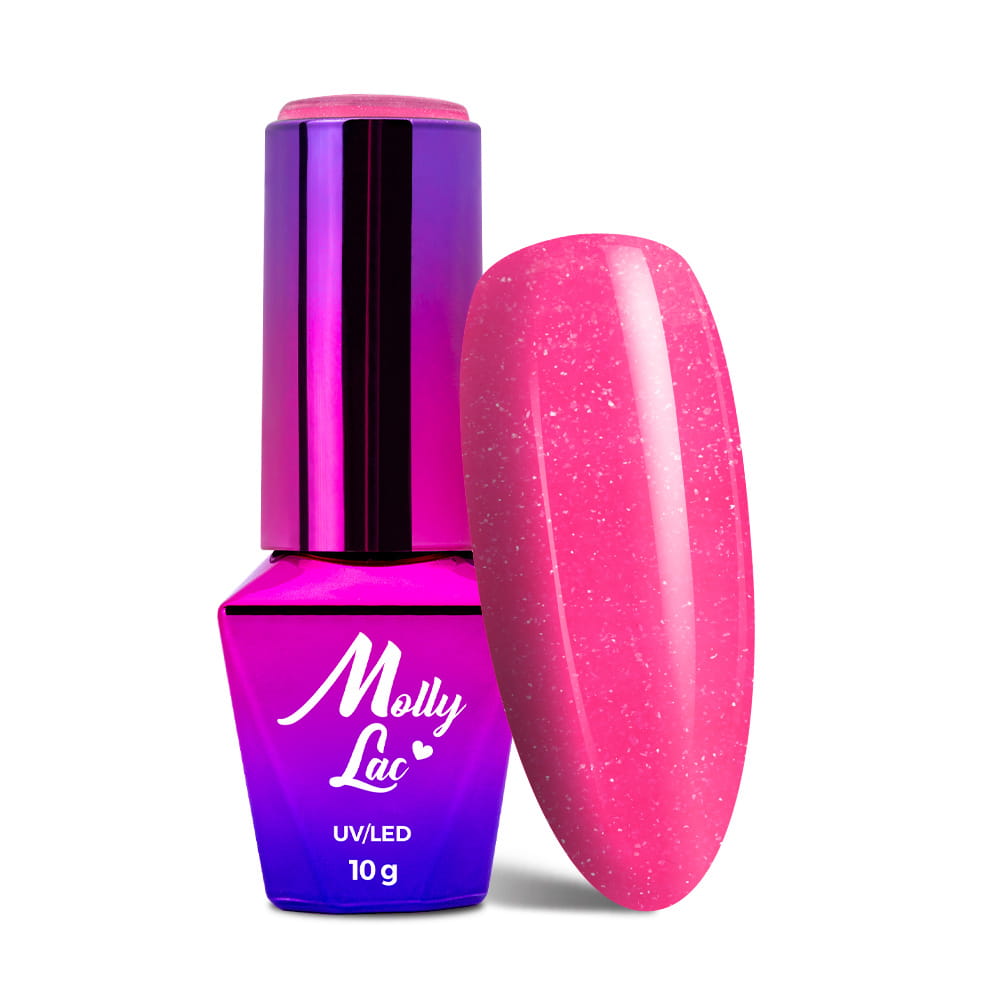 Lakier hybrydowy LED/UV Gel Polish MollyLac Glowing Time Nr 231 Scarlet 10 g