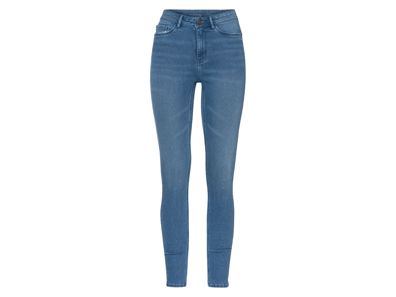 esmara Jeansy damskie, super skinny fit, wysoka talia Niebieski, 34