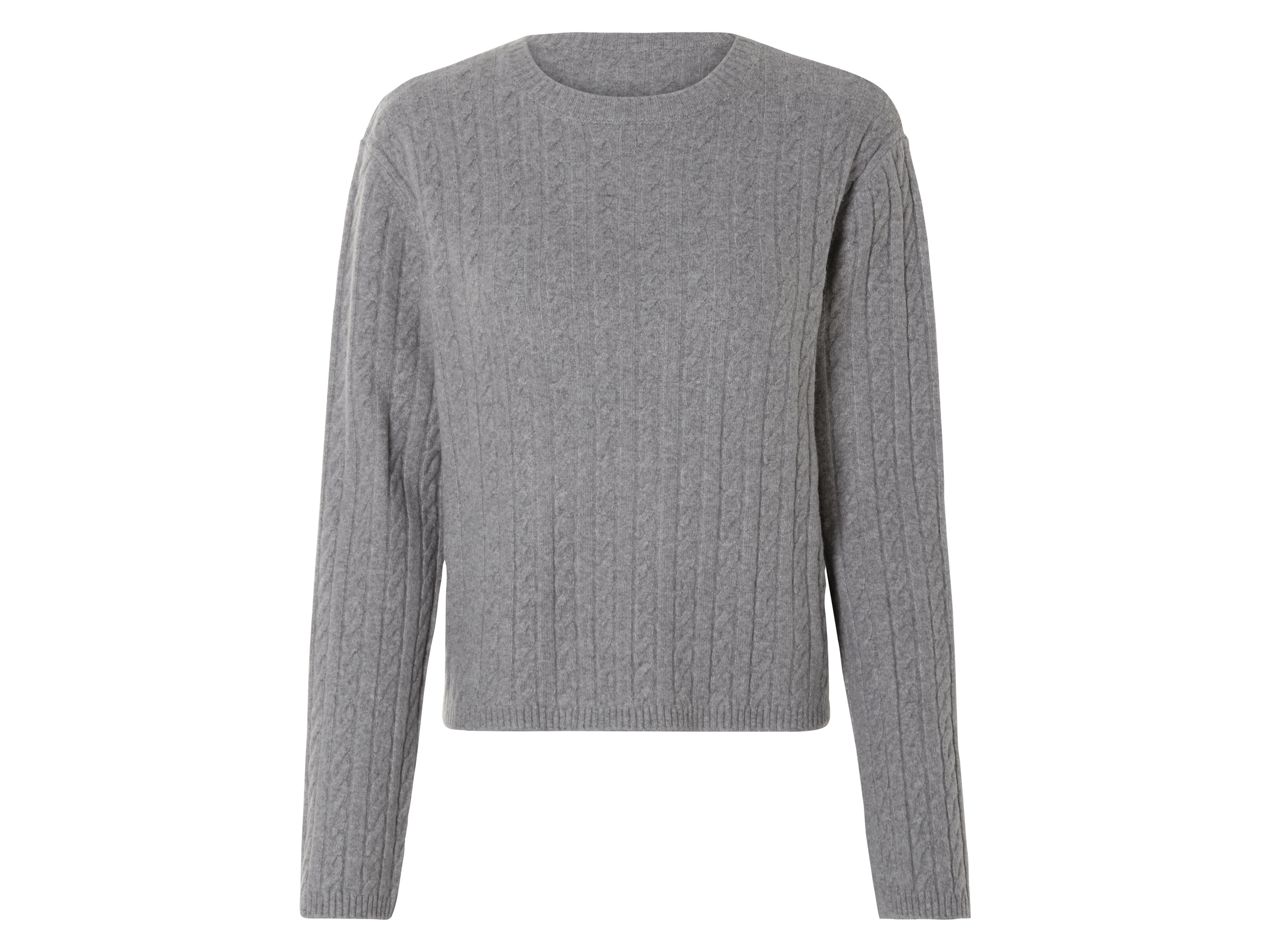 esmara Sweter damski dzianinowy Szary, M 40/42