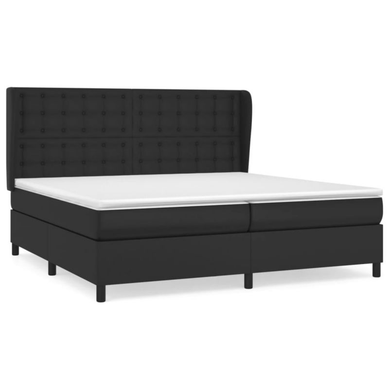 Łóżko kontynentalne WaszeMeble 200x200 cm czarne WM-3129051 1 szt.