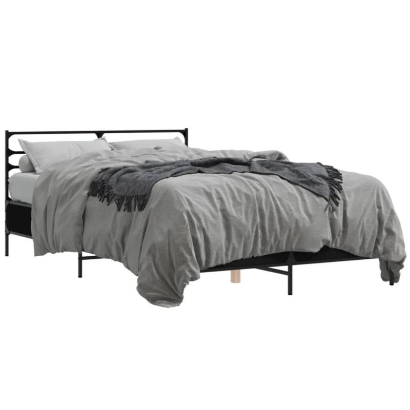 Łóżko metalowe WaszeMeble 120x200 cm czarna WM-3280037 1 szt.