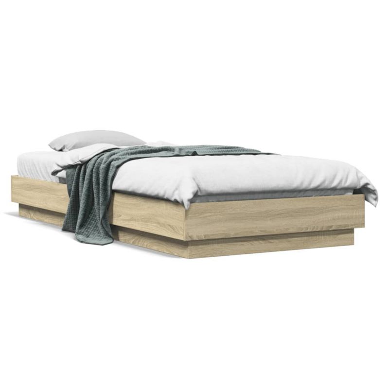 Łóżko drewniane WaszeMeble 90x200 cm brązowe WM-839604 1 szt.