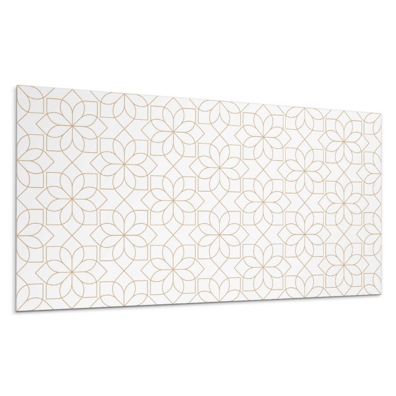 Panel samoprzylepny Wallfluent 100x50 cm Wzór kwiatów w geometrycznych kształtach 1 szt.