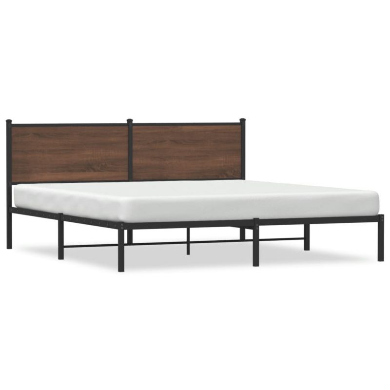 Łóżko metalowe WaszeMeble 180x200 cm brązowy WM-4007769 1 szt.