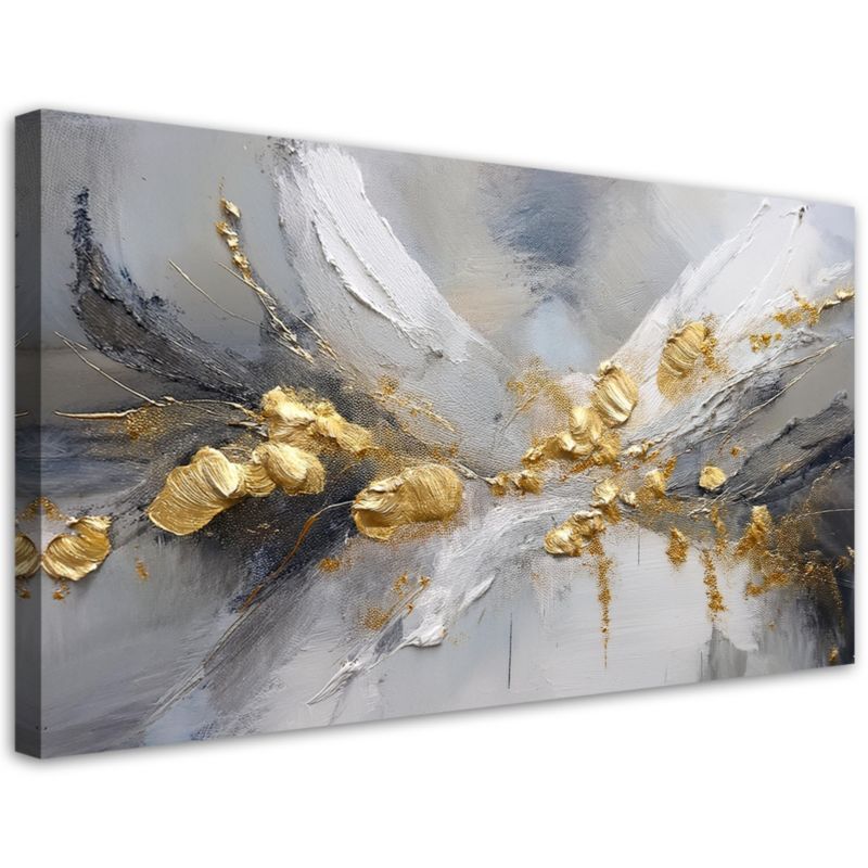 Obraz na płótnie Feeby Złoto Glamour Abstrakcja 120x60cm 1szt