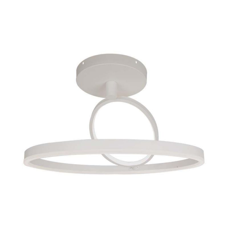Lampa wisząca V-TAC Vt-7907 biała wym: 30 x 49,5 x 49,5 cm wbudowany LED 37W 3000K 4000lm 1 szt.