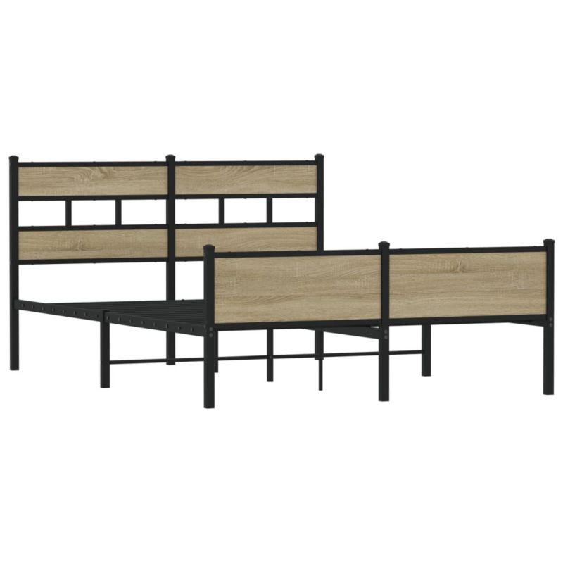 Łóżko metalowe WaszeMeble 140x190 cm brązowe WM-4017290 1 szt.