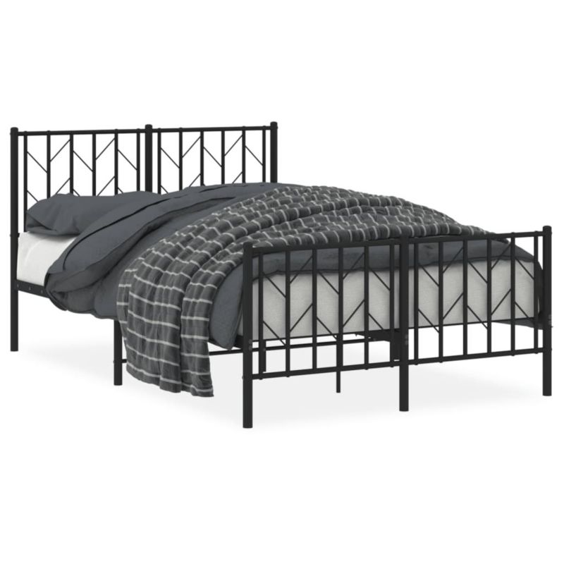 Łóżko metalowe WaszeMeble 120x200 cm czarna WM-374453 1 szt.
