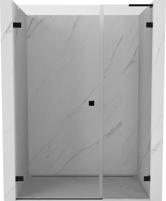 Drzwi prysznicowe Mexen Lunar-B L czarne 110x200 cm 1 szt.