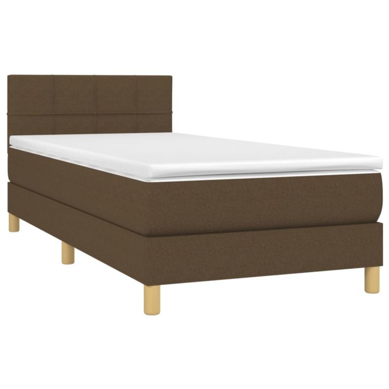 Łóżko kontynentalne WaszeMeble 100x200 cm brązowe WM-3133696 1 szt.