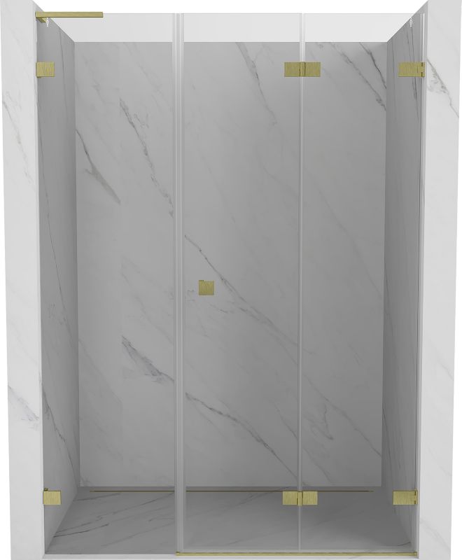 Drzwi prysznicowe składane Mexen Lunar-F L transparentne 150x200 cm 1 szt.