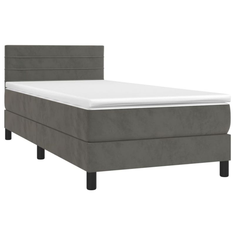 Łóżko kontynentalne WaszeMeble 80x200 cm szary WM-3134430 1 szt.
