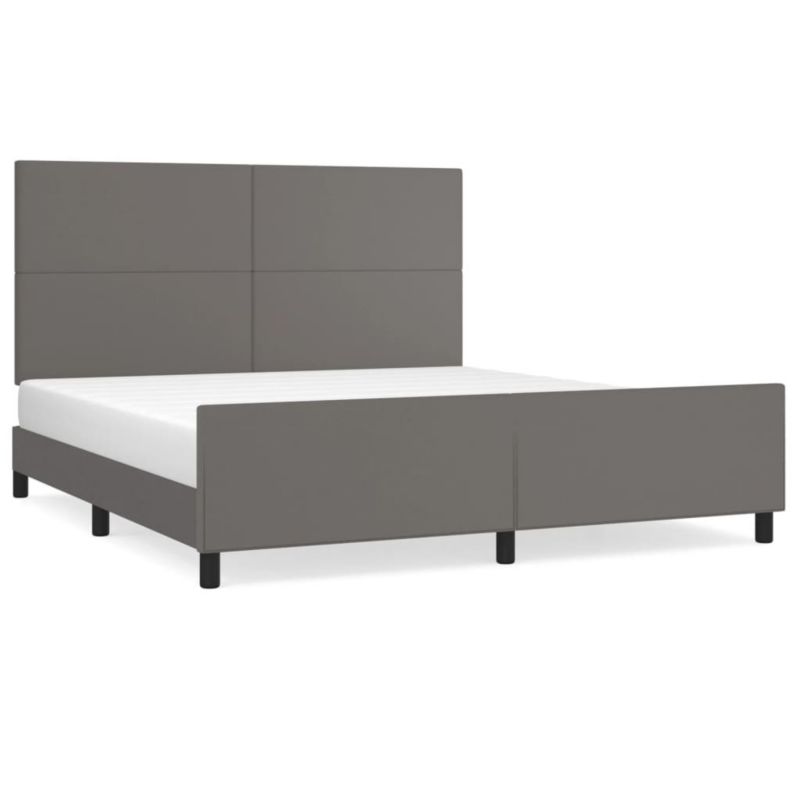 Łóżko tapicerowane WaszeMeble 160x200 cm szara WM-3125461 1 szt.