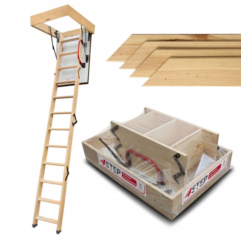 Schody Strychowe 4STEP Extra 100x60 0,86 W/m2k + Listwy zestaw