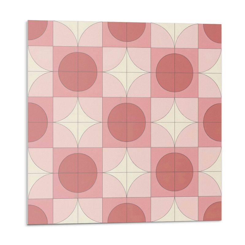 Kafelki samoprzylepne Wallfluent 30x30 cm Kwiaty w okręgach 9 szt.
