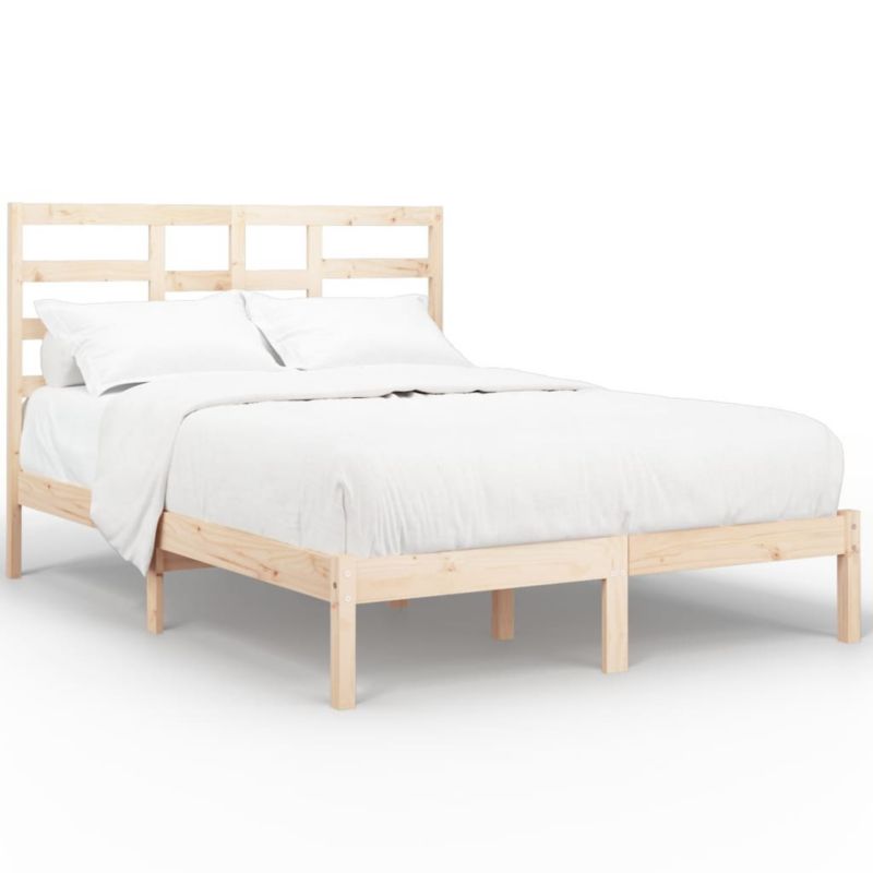 Łóżko drewniane WaszeMeble 140x190 cm brązowe WM-3105775 1 szt.