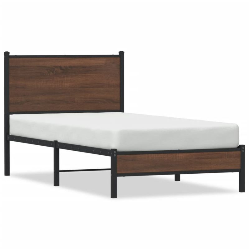 Łóżko metalowe WaszeMeble 90x190 cm brązowy WM-4007914 1 szt.
