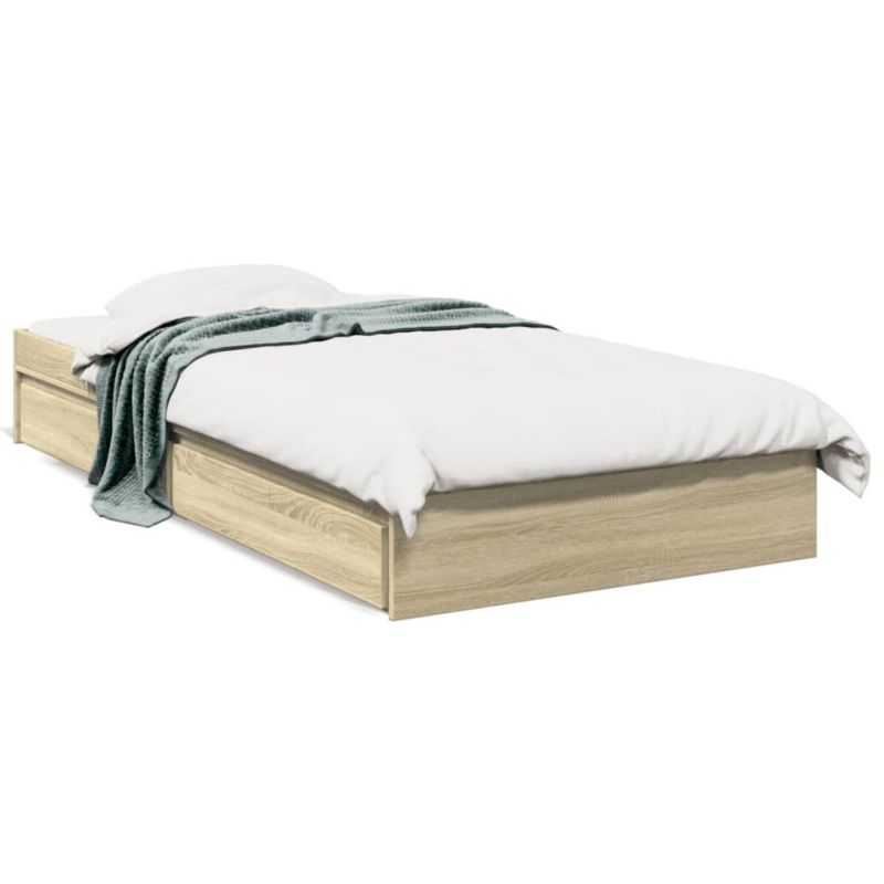 Łóżko drewniane WaszeMeble 90x190 cm brązowe WM-3280708 1 szt.