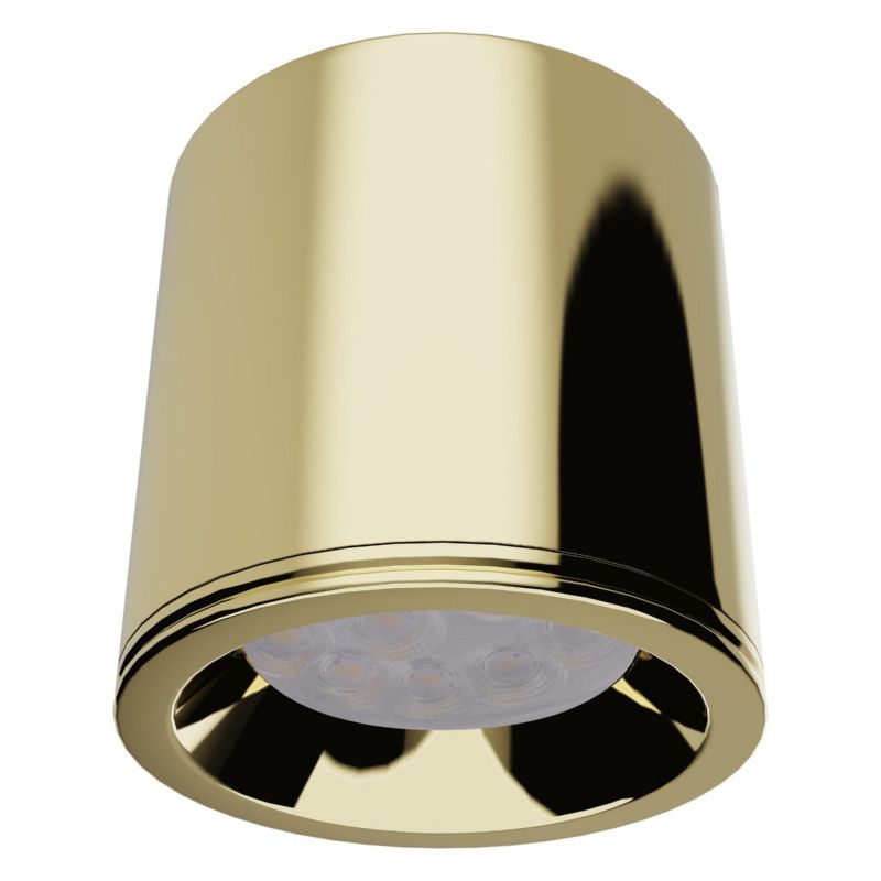 Spot oprawa sufitowa Maxlight Form szczotkowany złoty hermetyczny 1 x GU10 x 50W IP65 wym: 8 x 8 x 8 cm - 1 szt.