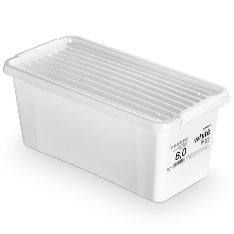 Pojemnik Plastikowy EDANTI z pokrywą, transparentny 8 L 1 szt.