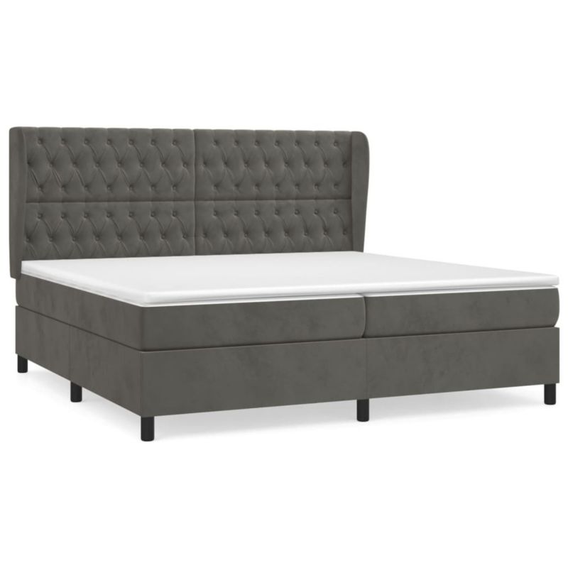Łóżko kontynentalne WaszeMeble 200x200 cm ciemnoszary WM-3129412 1 szt.