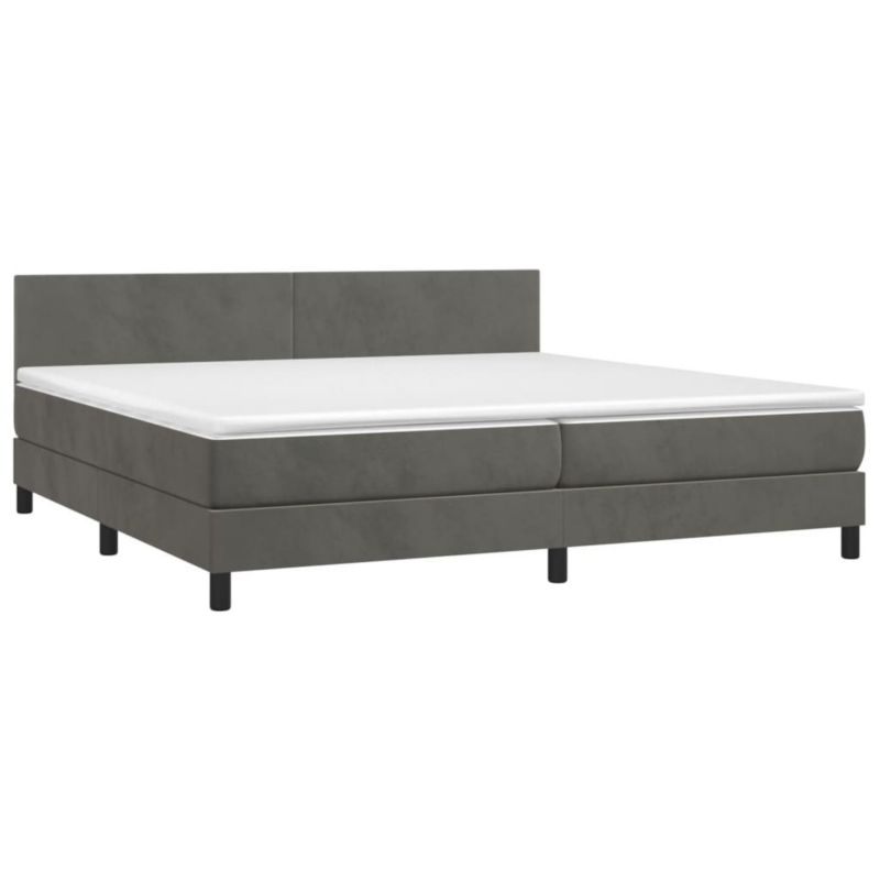 Łóżko kontynentalne WaszeMeble 200x200 cm szary WM-3134304 1 szt.
