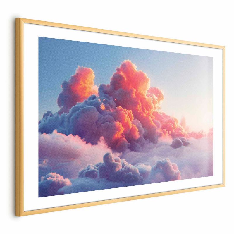 Plakat Artgeist Zmierzchowy spektakl 60x40 cm z ramą złotą z marginesem 1 szt