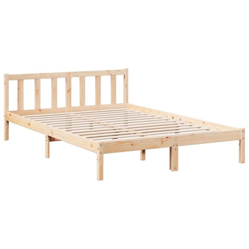 Łóżko drewniane WaszeMeble 140x220 cm brązowe WM-852448 1 szt.