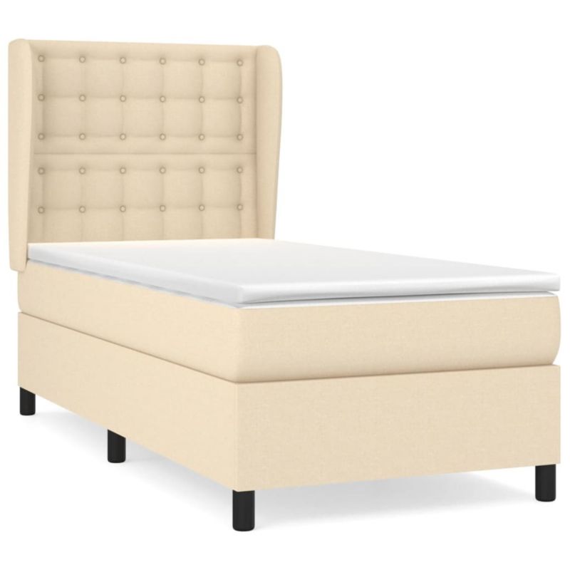 Łóżko kontynentalne WaszeMeble 80x200 cm kremowe WM-3128242 1 szt.