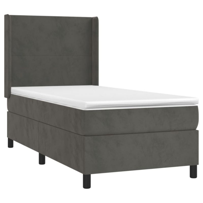 Łóżko kontynentalne WaszeMeble 80x200 cm szary WM-3139410 1 szt.