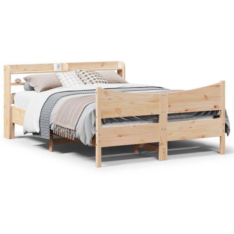 Łóżko drewniane WaszeMeble 150x200 cm brązowe WM-3307041 1 szt.