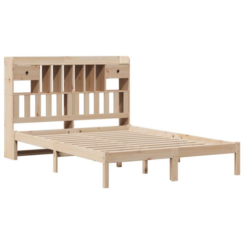 Łóżko drewniane WaszeMeble 140x190 cm brązowe WM-3321618 1 szt.