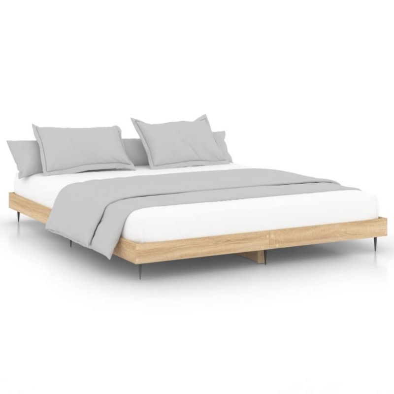 Łóżko metalowe WaszeMeble 200x200 cm brązowe WM-832216 1 szt.
