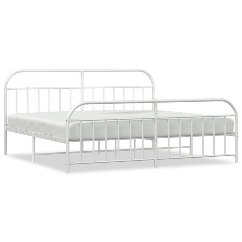 Łóżko metalowe WaszeMeble 193x203 cm biała WM-353708 1 szt.