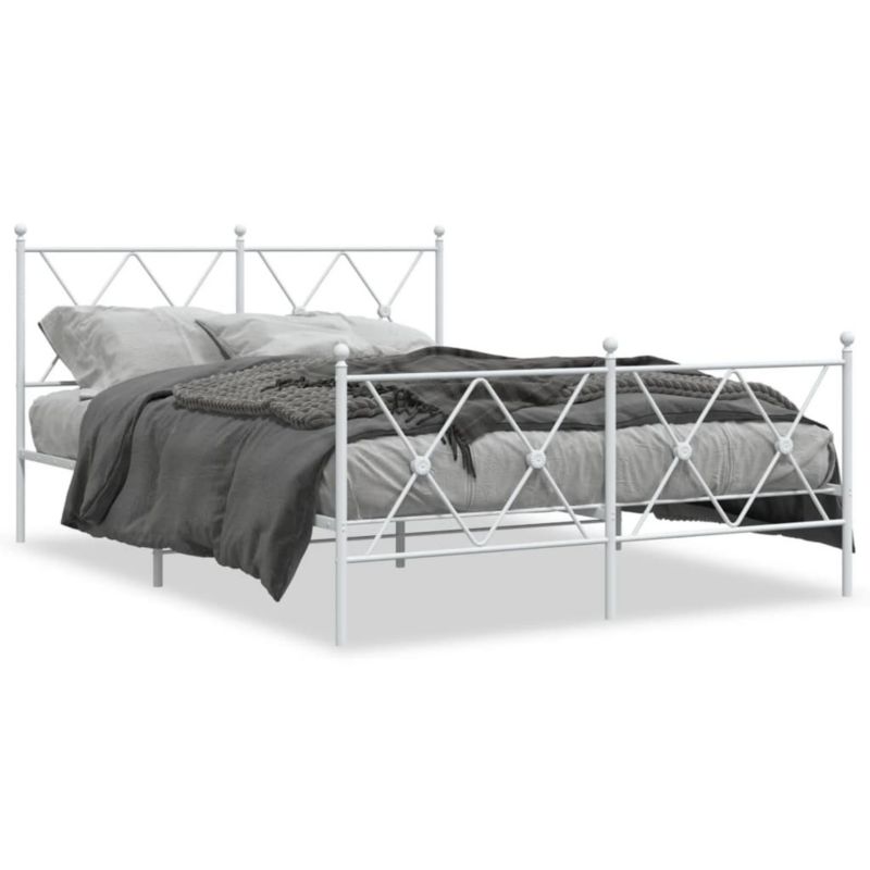 Łóżko metalowe WaszeMeble 137x190 cm biała WM-376568 1 szt.